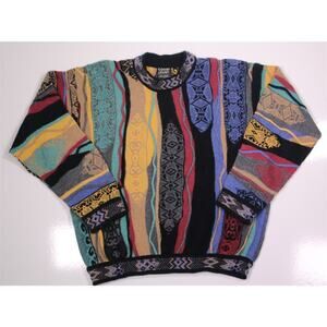 Coogi Australia 3d Weave 100% Cashmere Vintage Crewneck Sweater Men's Medium